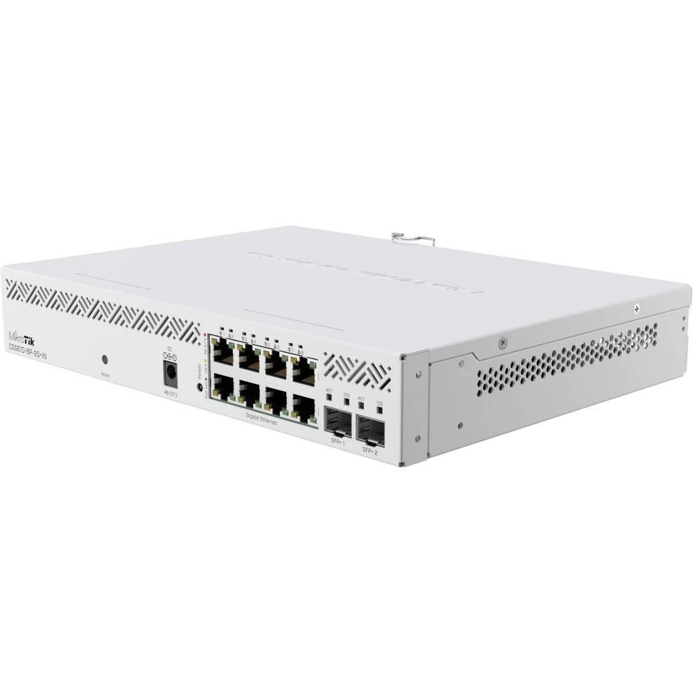 Коммутатор MikroTik CSS610-8P-2S+IN, 8xLAN 1Gbps, 2xSFP+, PoE