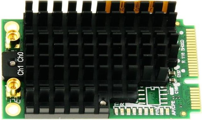 Сетевая карта Wi-Fi, MikroTik R11e-5HacD, 5GHz, 866Mbps, miniPCI-E