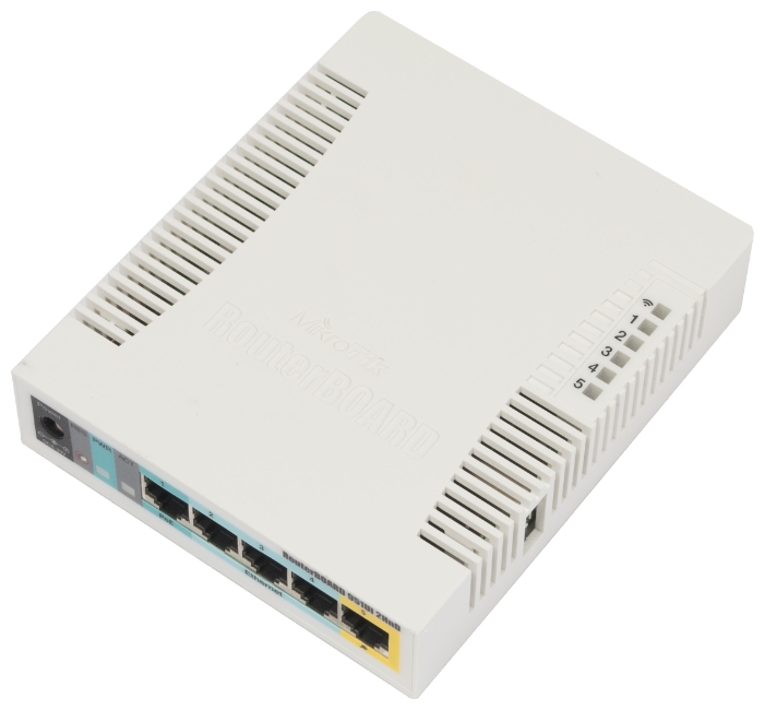 Роутер Wi-Fi MikroTik RB951Ui-2HnD, 2.4GHz 300Mbps, 5xLAN 100Mbps, USB