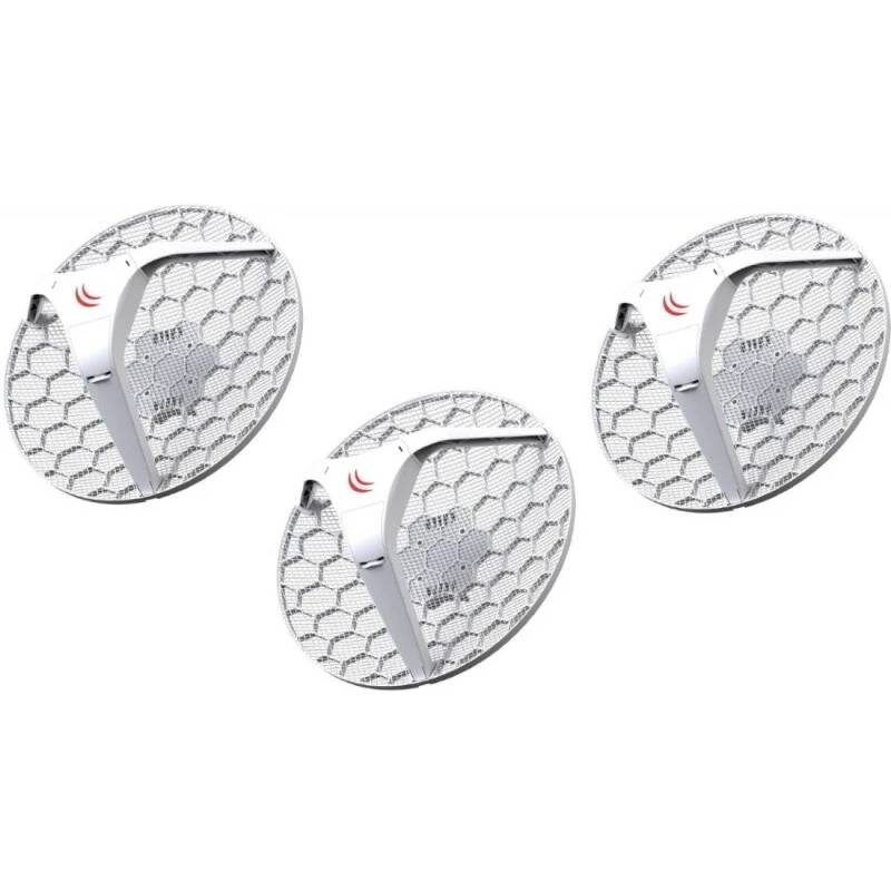 Точка доступа Wi-Fi MikroTik RBLHG5KIT, 5GHz, 300Mbps, WAN, 3шт.