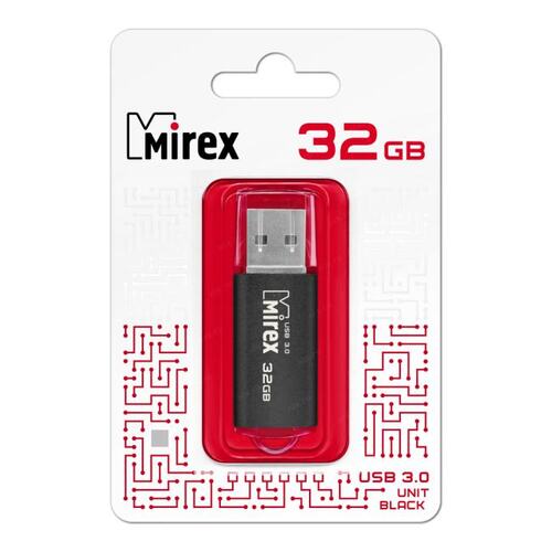 32Gb Mirex Color Blade Unit 3.0 13600-FM3UBK32, USB3.2