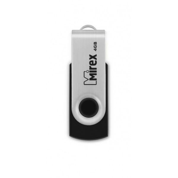 4Gb Mirex SWIVEL BLACK 13600-FMURUS04, USB2.0