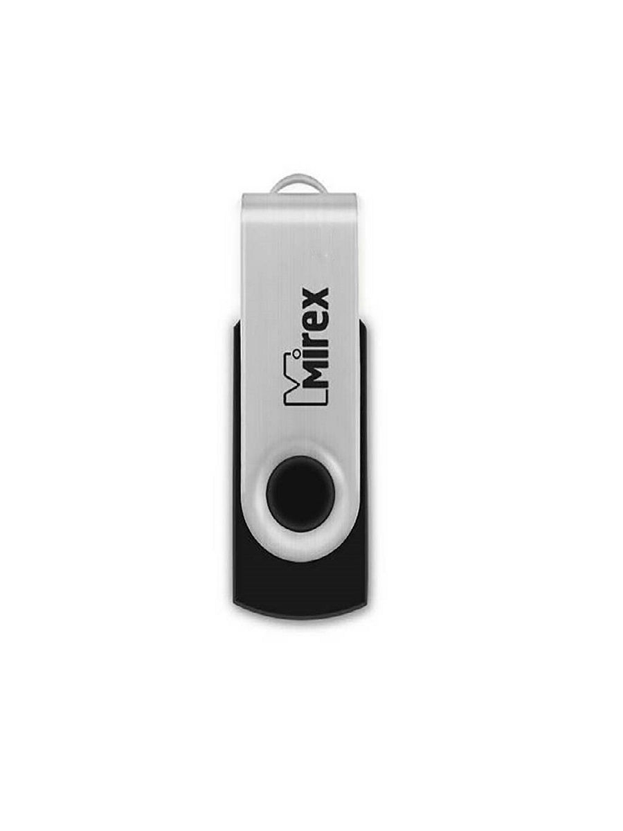 64Gb Mirex SWIVEL BLACK 13600-FMURUS64, USB2.0