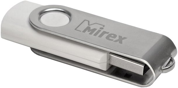 4Gb Mirex SWIVEL WHITE 13600-FMUSWT04, USB2.0