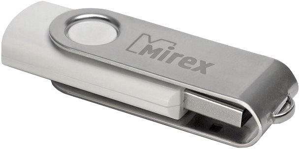 8Gb Mirex SWIVEL WHITE 13600-FMUSWT08, USB2.0