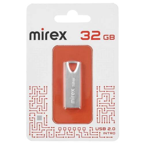 32Gb Mirex INTRO 13600-ITRNTO32, USB2.0, Silver