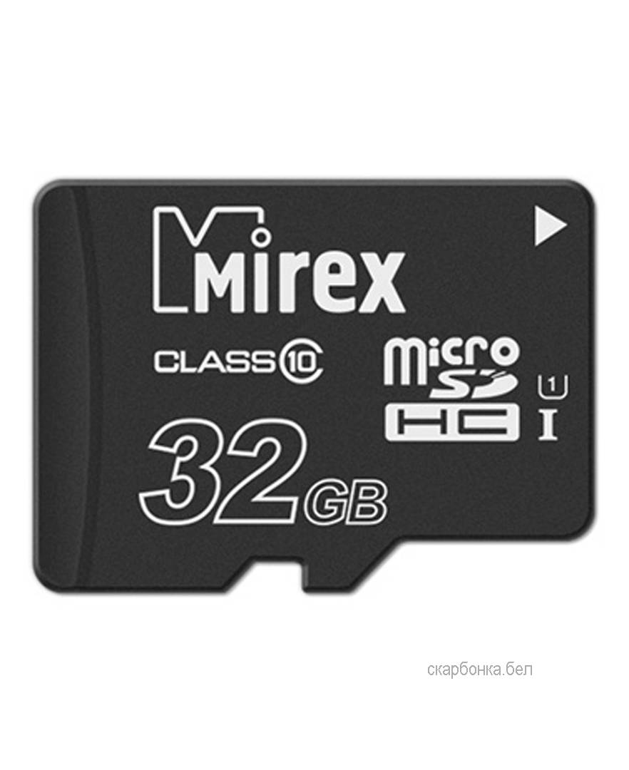 Карта памяти 32Gb Mirex 13612-MCSUHS32, SD Micro, SDHC Class 10, UHS-I