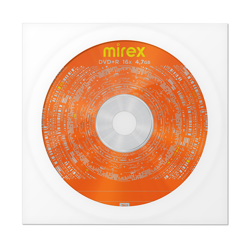 DVD+R disk 16x/4.7Gb Mirex UL130013A1C 1шт бумажный конверт с окном