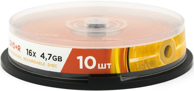 DVD+R disk 16x/4.7Gb Mirex UL130013A1L 10шт туба