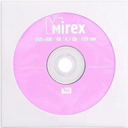 DVD+RW 4.7Gb 4x Mirex UL130022A4C 1шт бумажный конверт с окном