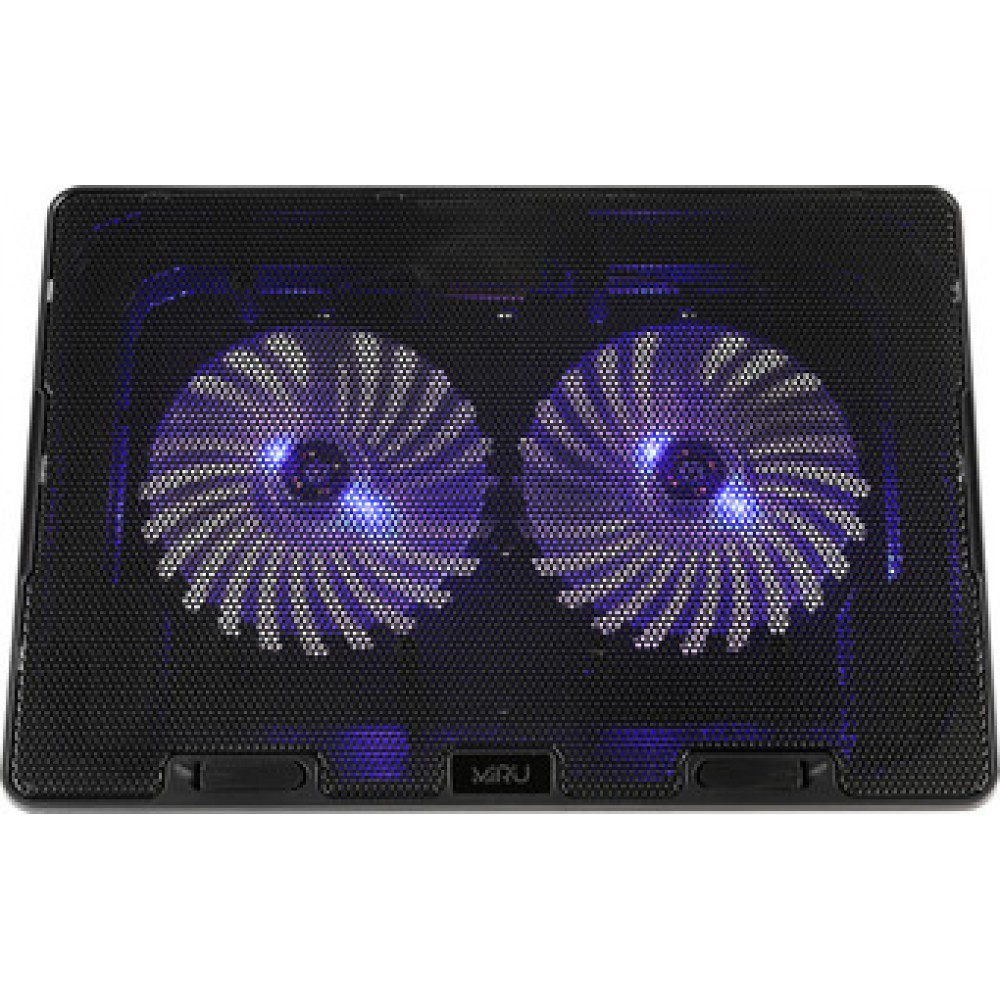 Охлаждение для ноутбука 17.3" Miru CP1705 Doublewind, черный, Blue LED