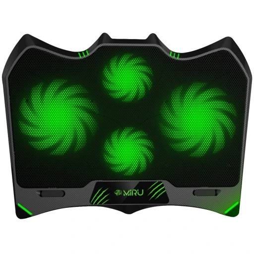Охлаждение для ноутбука 17.3" Miru CP2001 Enigma, черный, Green LED