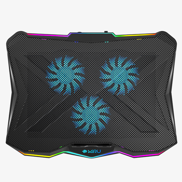 Охлаждение для ноутбука 17.3" Miru CP2004 Tristark RGB, черный