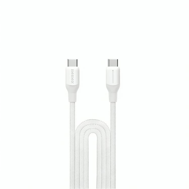Кабель USB Type-C - USB Type-C, 2м, Momax DC25W, 100W, White