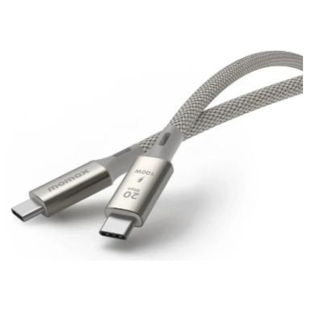 Кабель USB Type-C - USB Type-C, 1м, Momax DC31L, 100W, Silver