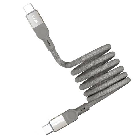 Кабель USB2.0 Type-C (M) - USB2.0 Type-C (M), 1м, Momax Mag.Link DC35L, Titanium