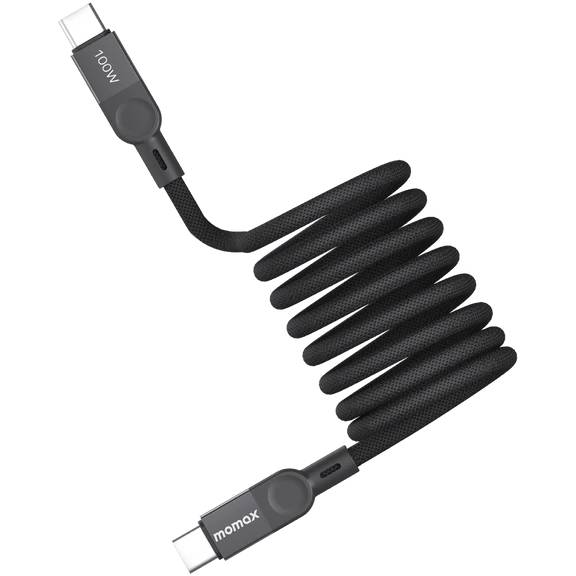 Кабель USB2.0 Type-C (M) - USB2.0 Type-C (M), 2м, Momax Mag.Link DC36D, Black
