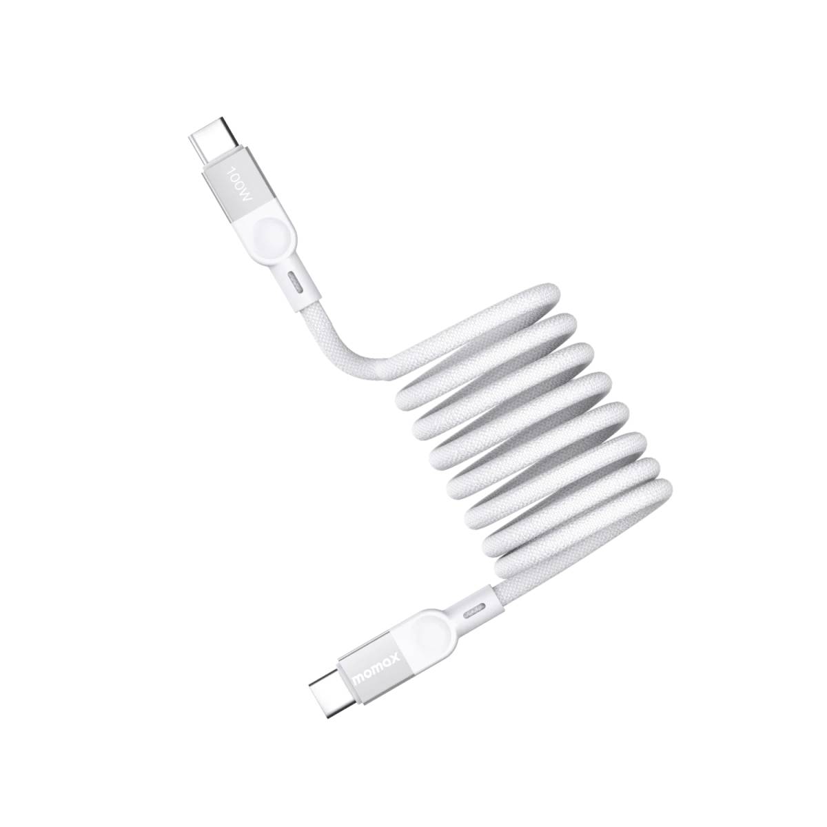 Кабель USB2.0 Type-C (M) - USB2.0 Type-C (M), 2м, Momax Mag.Link DC36W, White