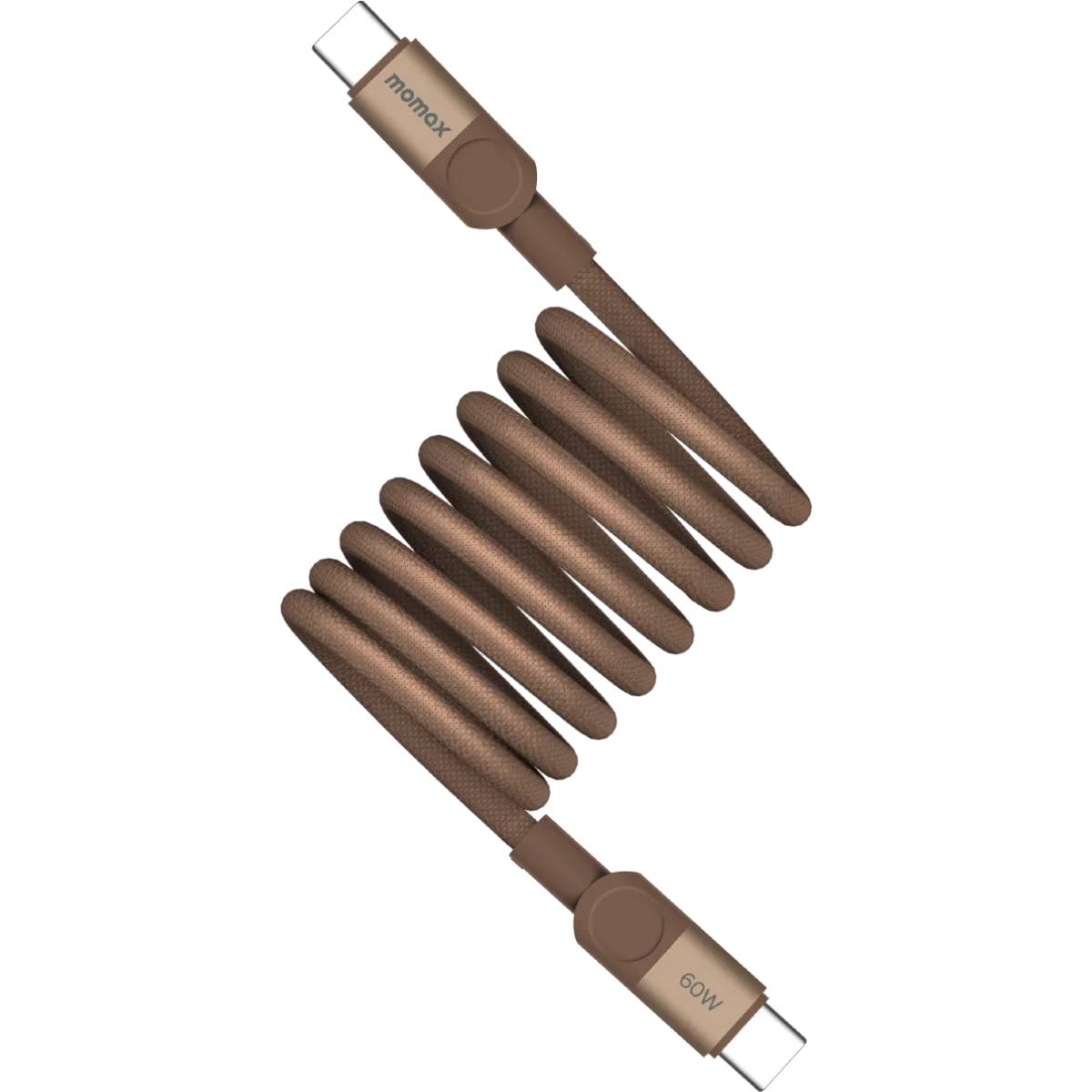 Кабель USB2.0 Type-C (M) - USB2.0 Type-C (M), 2м, Momax Mag.Link DC61L2, Sandstone