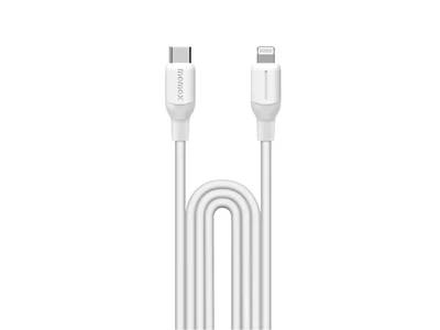 Кабель USB Type-C - Lightning, 1.2м, Momax DL53W, 30W, White
