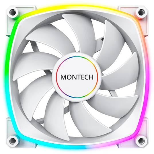 Вентилятор 14x14см Montech AX140 PWM White