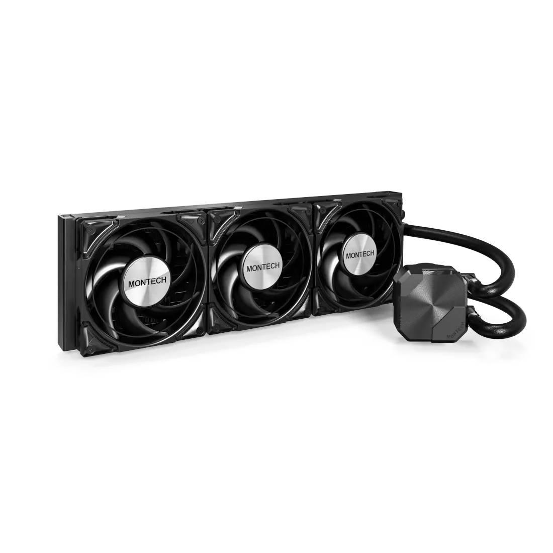 Жидкостное охлаждение Montech HyperFlow Silent 360 Black (LGA1700 Ready)