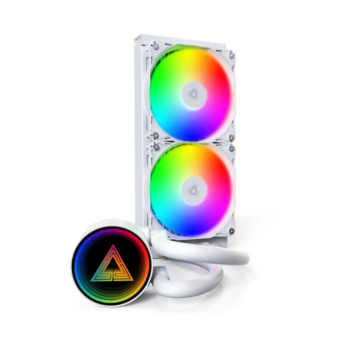 Жидкостное охлаждение Montech LightFlow ARGB 240 White (LGA1700 Ready)