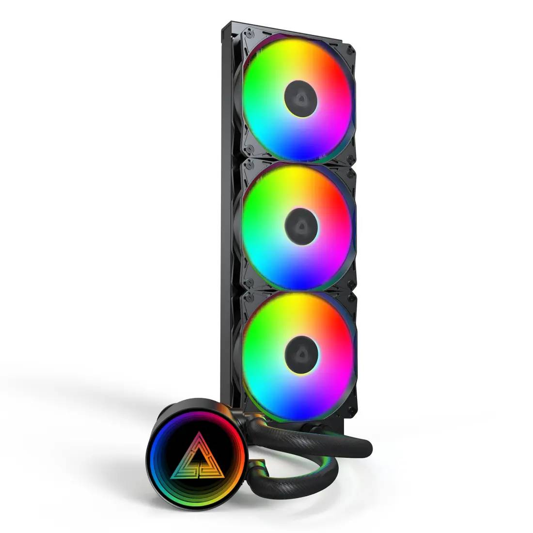 Жидкостное охлаждение Montech LightFlow ARGB 360 Black (LGA1700 Ready)