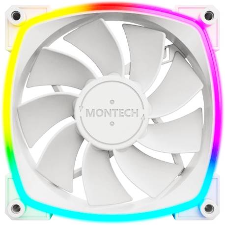Вентилятор 12x12см Montech RX120 PWM White MNT-RX120-W