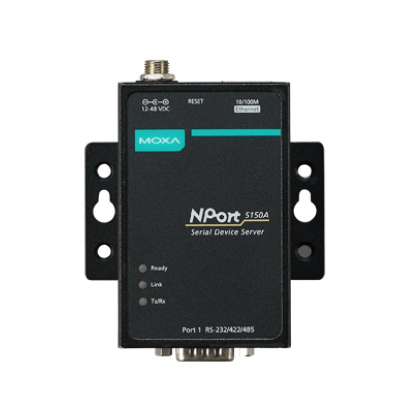 Преобразователь RS-232/422/485 - Ethernet (RJ45), Moxa NPort 5150A-T