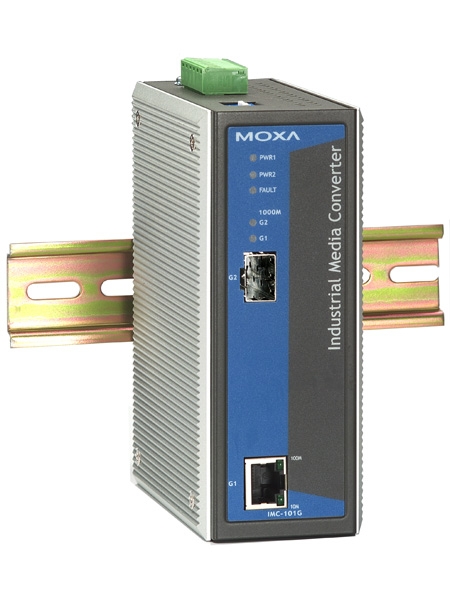 Медиаконвертор Moxa IMC-101G-T, Ethernet 1000BaseTX -&gt; 1000BaseFX 