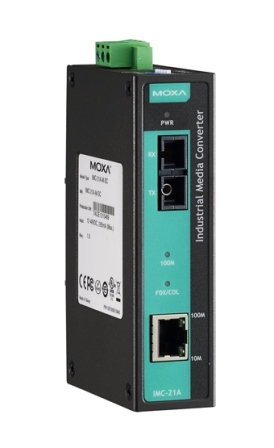 Медиаконвертор Moxa IMC-21A-M-SC-T, Ethernet 10/100BaseTX -&gt; 1000BaseFX MM