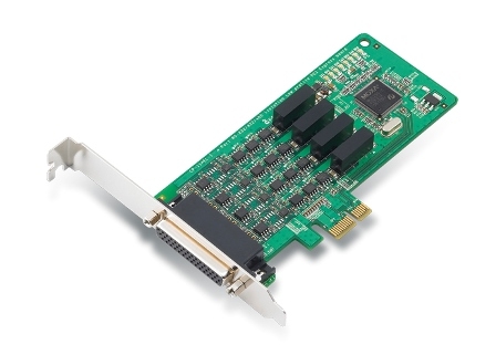 Контроллер Moxa CP-114EL-I-DB9M (RS232/422/485), 4xCOM9 (RS-232/422/485), PCI-Ex1