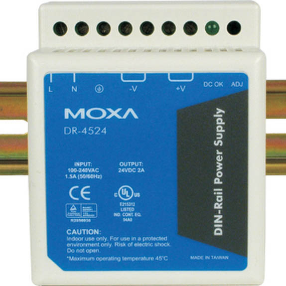 Moxa DR-4524, 45Вт, 2А, 24В