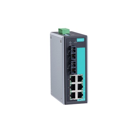 Коммутатор Moxa EDS-308-SS-SC-T, 6xLAN 100Mbps, 2x100BaseFX (одномодовое оптоволокно)