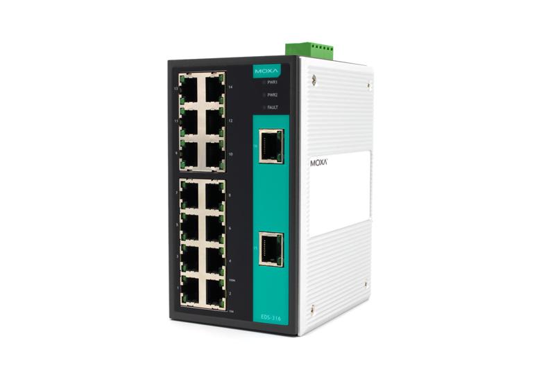 Коммутатор Moxa EDS-316-T, 16xLAN 100Mbps