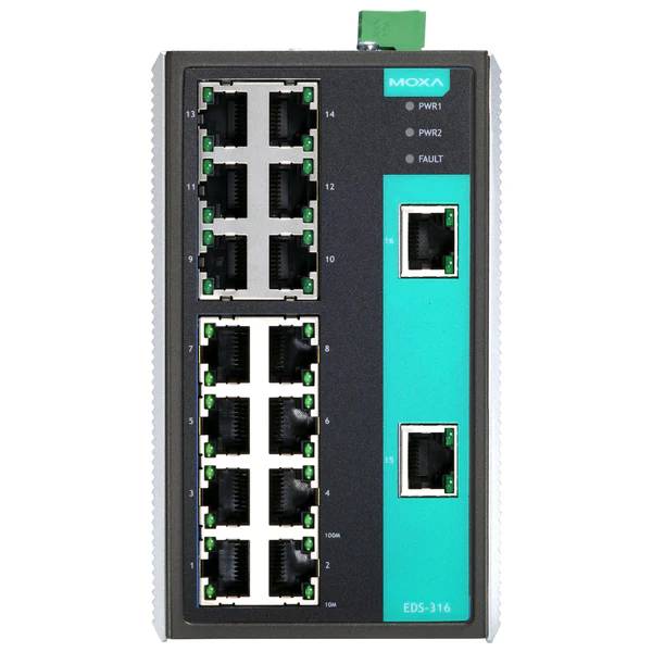 Коммутатор Moxa EDS-316, 16xLAN 100Mbps