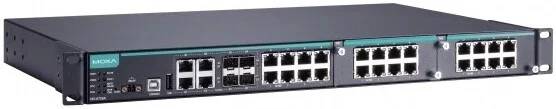 Коммутатор Moxa IKS-6728A-4GTXSFP-24-24-T, 8xLAN 100Mbps, 4xLAN 1Gbps, 4xSFP