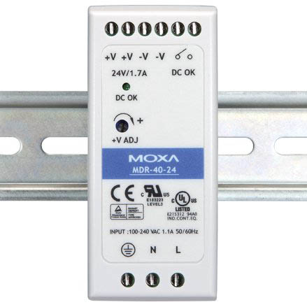 Moxa MDR-40-24, 40Вт, 1.7А, 24В