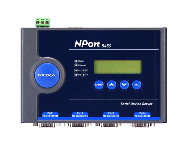 Преобразователь 4xRS232/422/485 - Ethernet (RJ45), Moxa NPort 5450