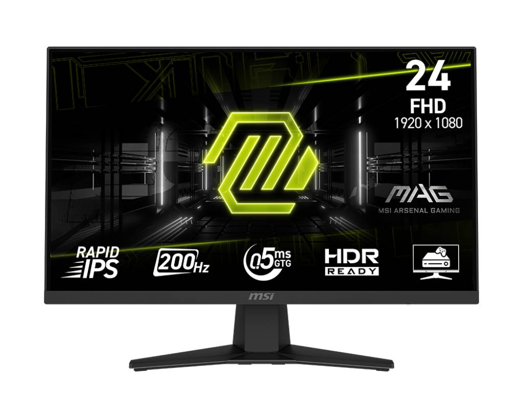 Монитор 23.8" MSI MAG 244F, 1920x1080, IPS, 200Hz (HDMI, DP) (9S6-3BC41H-011)