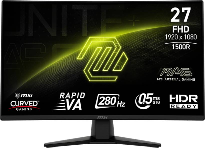 Монитор 27" MSI MAG 274CXF, 1920x1080, VA, 280Hz (2xHDMI, DP, USB Type-C) (9S6-3CE31T-012)