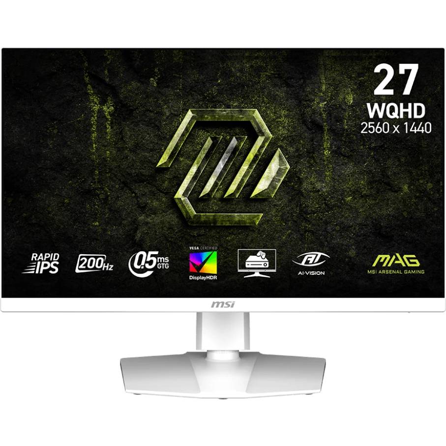 Монитор 27" MSI 274QRFW E20 White, 2560x1440, IPS, 200Hz (2xHDMI, DP)