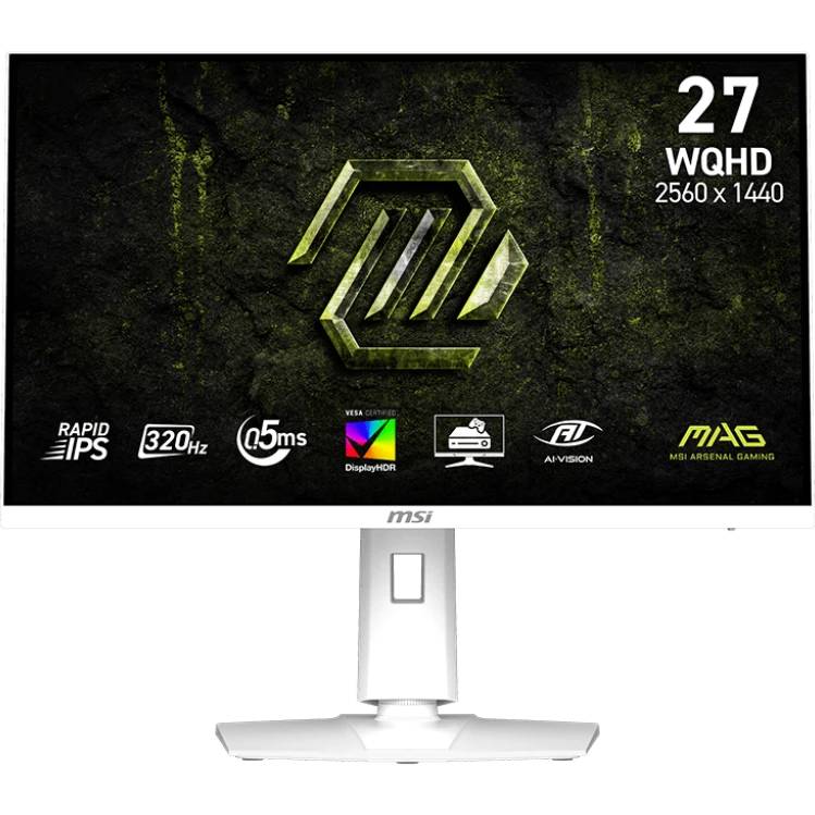 Монитор 27" MSI 274QRFW X32 White, 2560x1440, IPS, 320Hz (2xHDMI, DP)