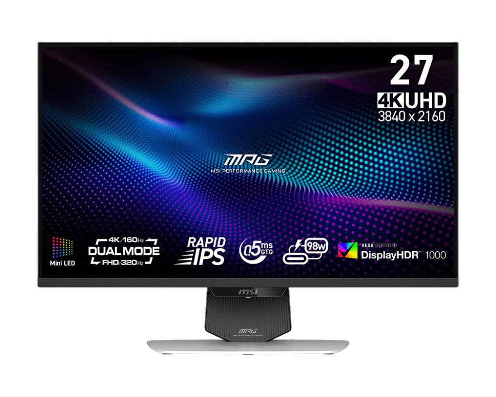 Монитор 27" MSI MAG 274URDFW E16M, 3840x2160, IPS, 160Hz (2xHDMI, DP, USB Type-C) (9S6-3CF09H-030)
