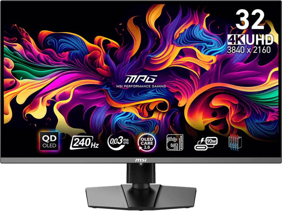 Монитор 31.5" MSI MPG 321URX, 3840x2160, QD-OLED, 240Hz (2xHDMI, DP, USB Type-C) (9S6-3DD29A-009)