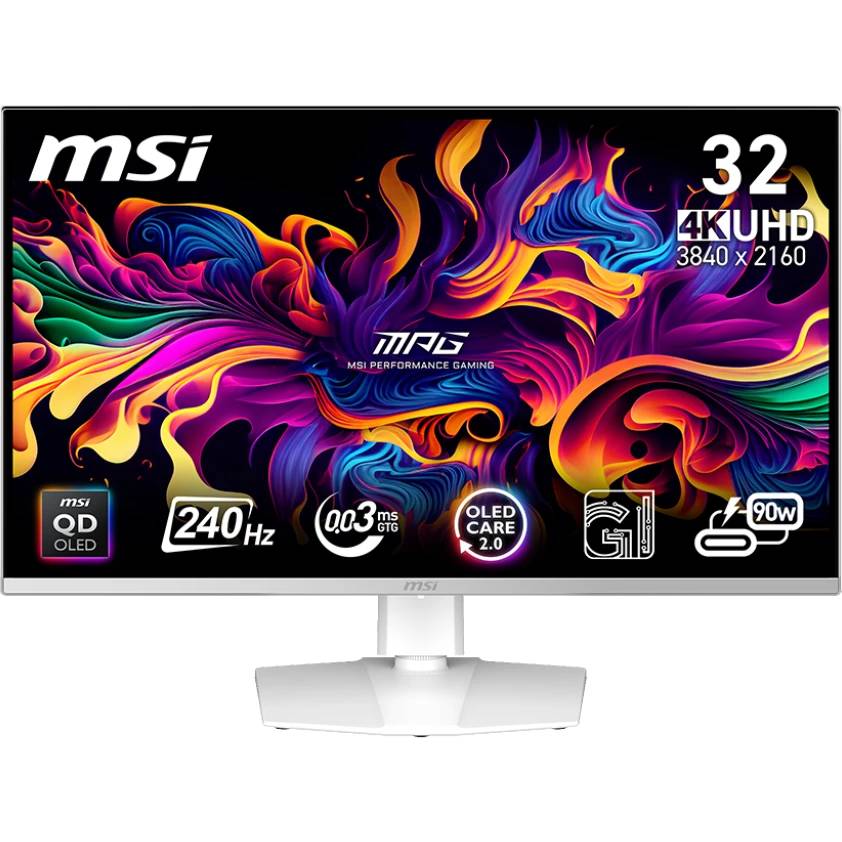 Монитор 31.5" MSI MPG 321URXW, 3840x2160, QD-OLED, 240Hz (2xHDMI, DP, USB Type-C) (9S6-3DD29A-051)