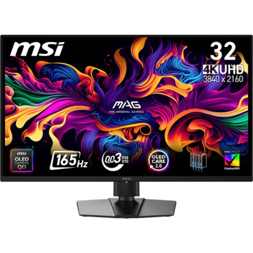 Монитор 31.5" MSI MAG 322UP QD-OLED E16, 3840x2160, QD-OLED, 165Hz (2xHDMI, DP, USB Type-C) (9S6-3DD29A-048)
