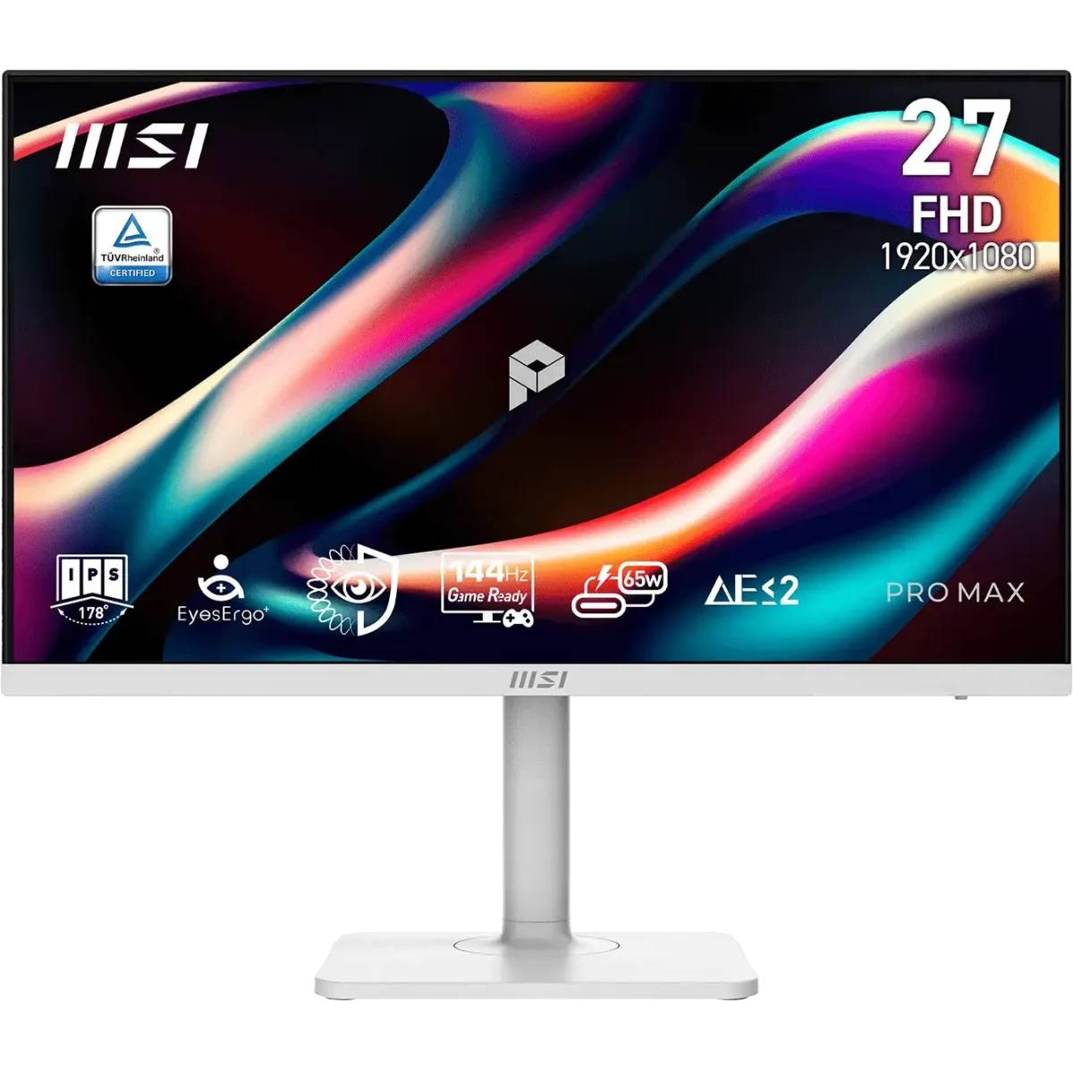 Монитор 27" MSI PRO MAX 271PHW E14, 1920x1080, IPS, 144Hz, Speakers (HDMI, DP, USB Type-C) (9S6-3PF54H-022)