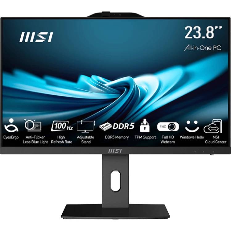 Моноблок MSI Pro AP242P 14M-808XRU, 23.8" IPS, Core i7 14700/ 32Gb/ 512SSD/ Black (9S6-AE0621-840)
